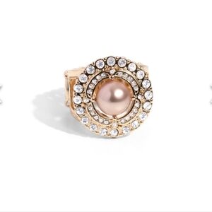 Sneaky Shimmer Brown Ring Sz 6-10 Stretchy